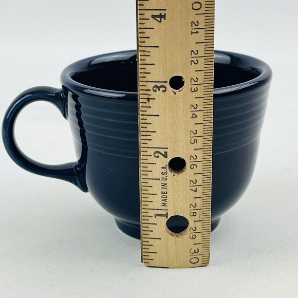 Fiesta Cobalt Blue Flat Cup Only Coffee Tea Homer Laughlin HLC Fiestaware - Picture 7 of 8